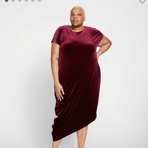 BNWT-Universal Standard Iconic Velvet Geneva dress in small